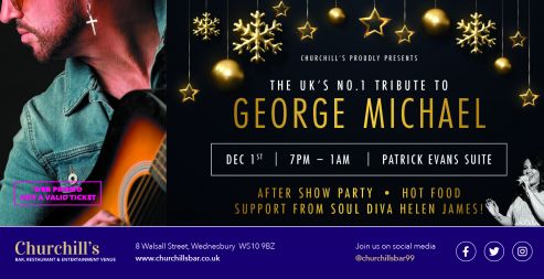 SOLD OUT Steve Mitchell as George Michael