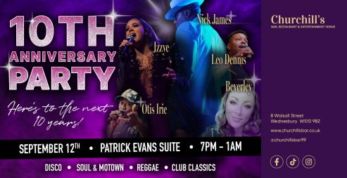 Churchill's 10 year Anniversary party